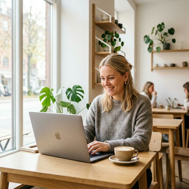 Iværksætter der bruger Talero på café